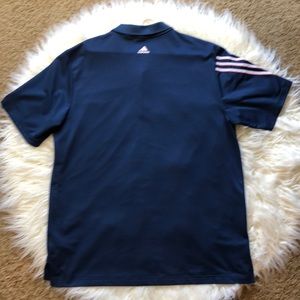 VTG Adidas Climacool Polo striped button down